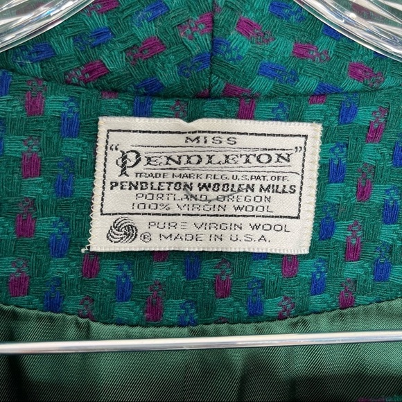 Miss Pendelton Vintage Green Wool Suit Set - Picture 8 of 8